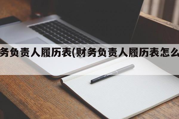 财务负责人履历表(财务负责人履历表怎么填)